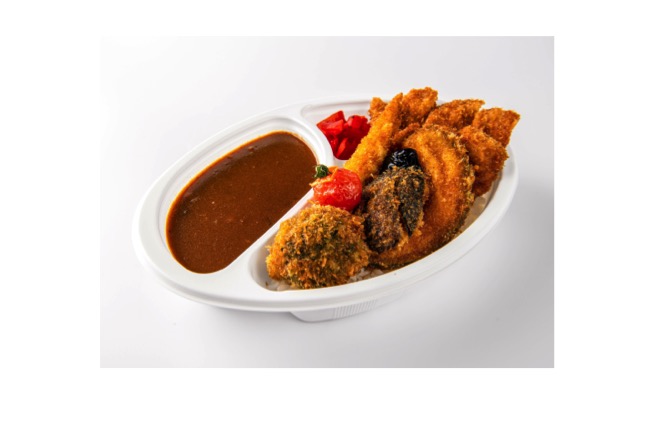 野菜カツカレー弁当